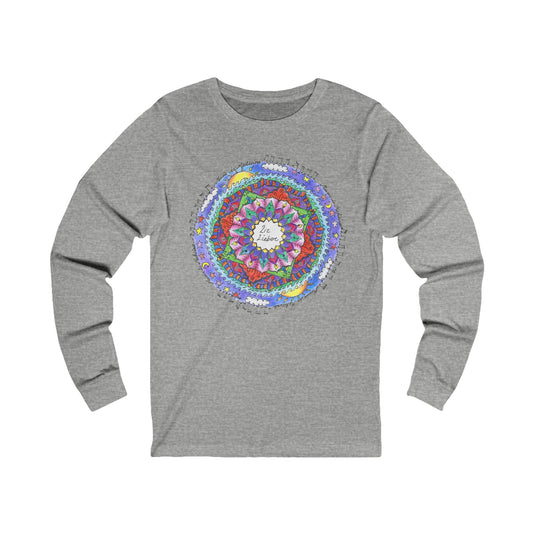 "Music is Medicine" Mandala - Cotton Unisex Jersey Long Sleeve Tee